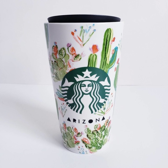Starbucks Other - Starbucks Arizona Desert Cactus & Succulents Ceramic Tumbler 12 oz